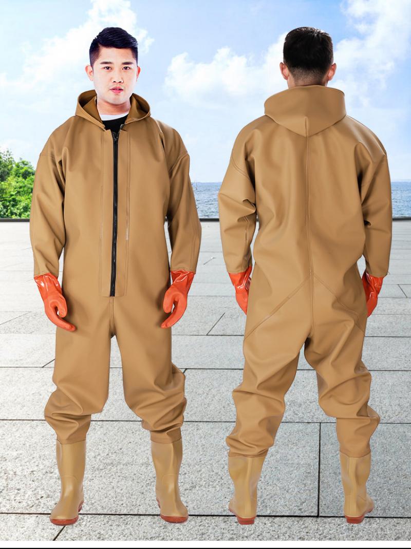 Fishing Waders - 通気性のあるメンズフィッシングチェストウェーダー、ストッキングフットウェーダー、冬用軽量コンバーチブルハンティングウェーディングパンツキット（釣り用）