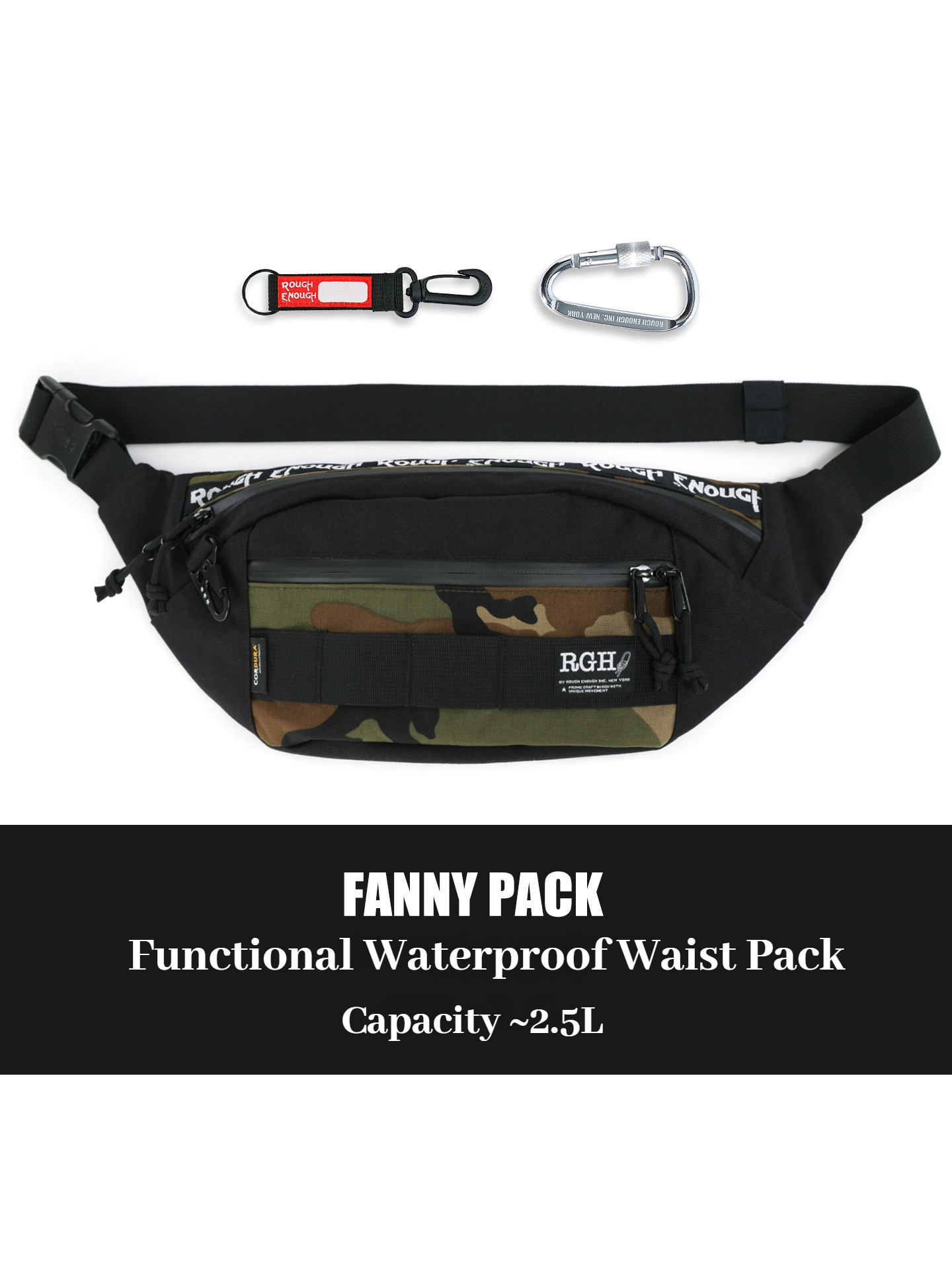 RGHカモフラージュタクティカル機能性ウエストバッグ 防水多 - Fishing Bag Waterproof のレビューと価格