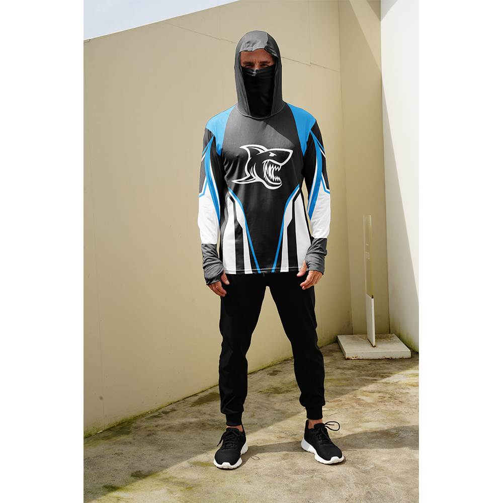 釣り用シャツ メンズ 日焼け防止 フード付きマスク 一体型  - Fishing Hoodie のレビューと価格