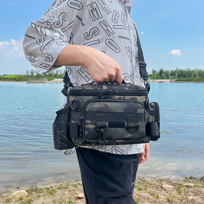屋外戦術ウエストバッグ多機能ウエストチェストクロスボディバッ - Fishing Backpack のレビューと価格