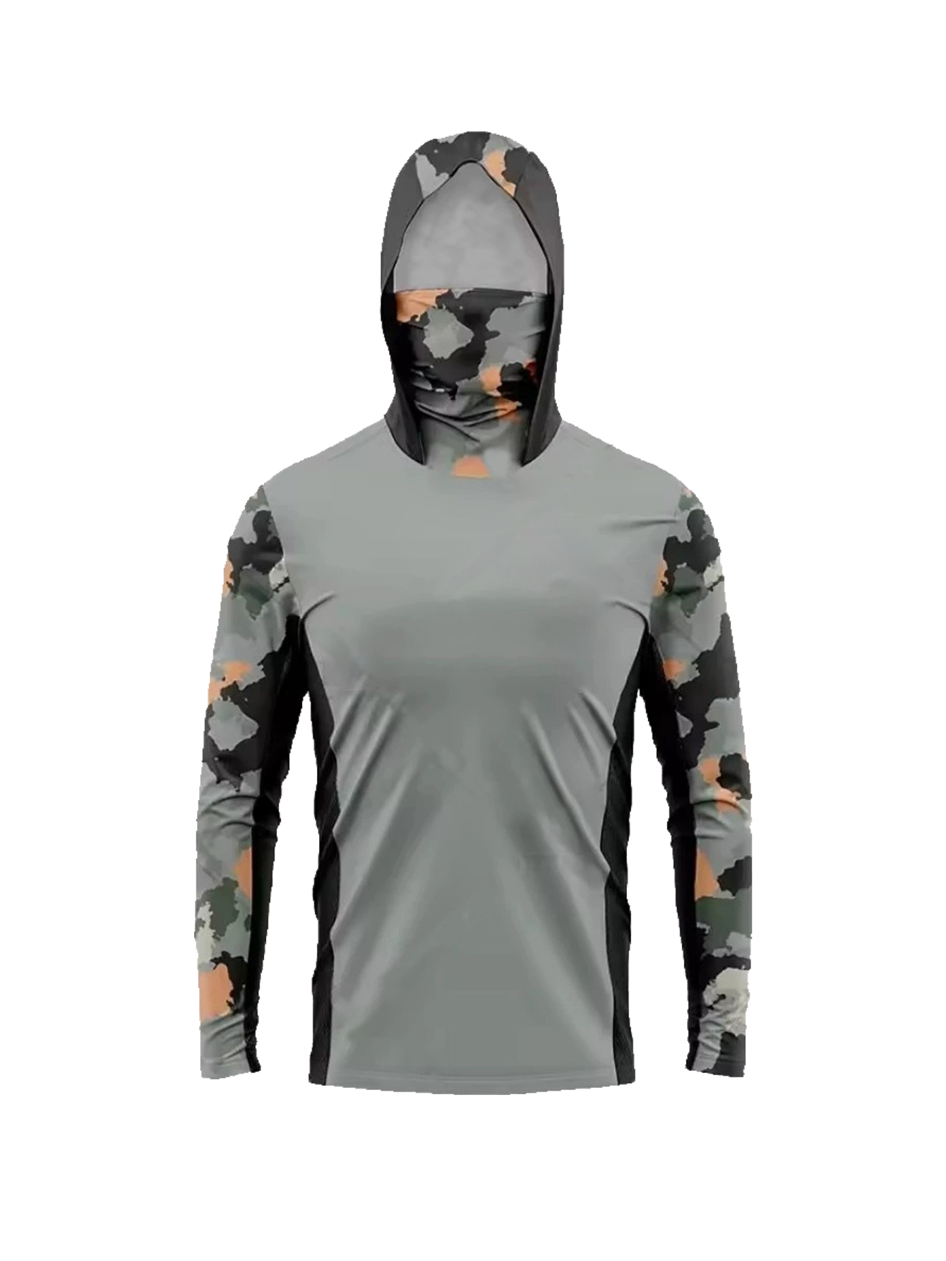 オーシャンブルーデジタルブラシストロークカモフラージュメンズ - Fishing Hoodie のレビューと価格