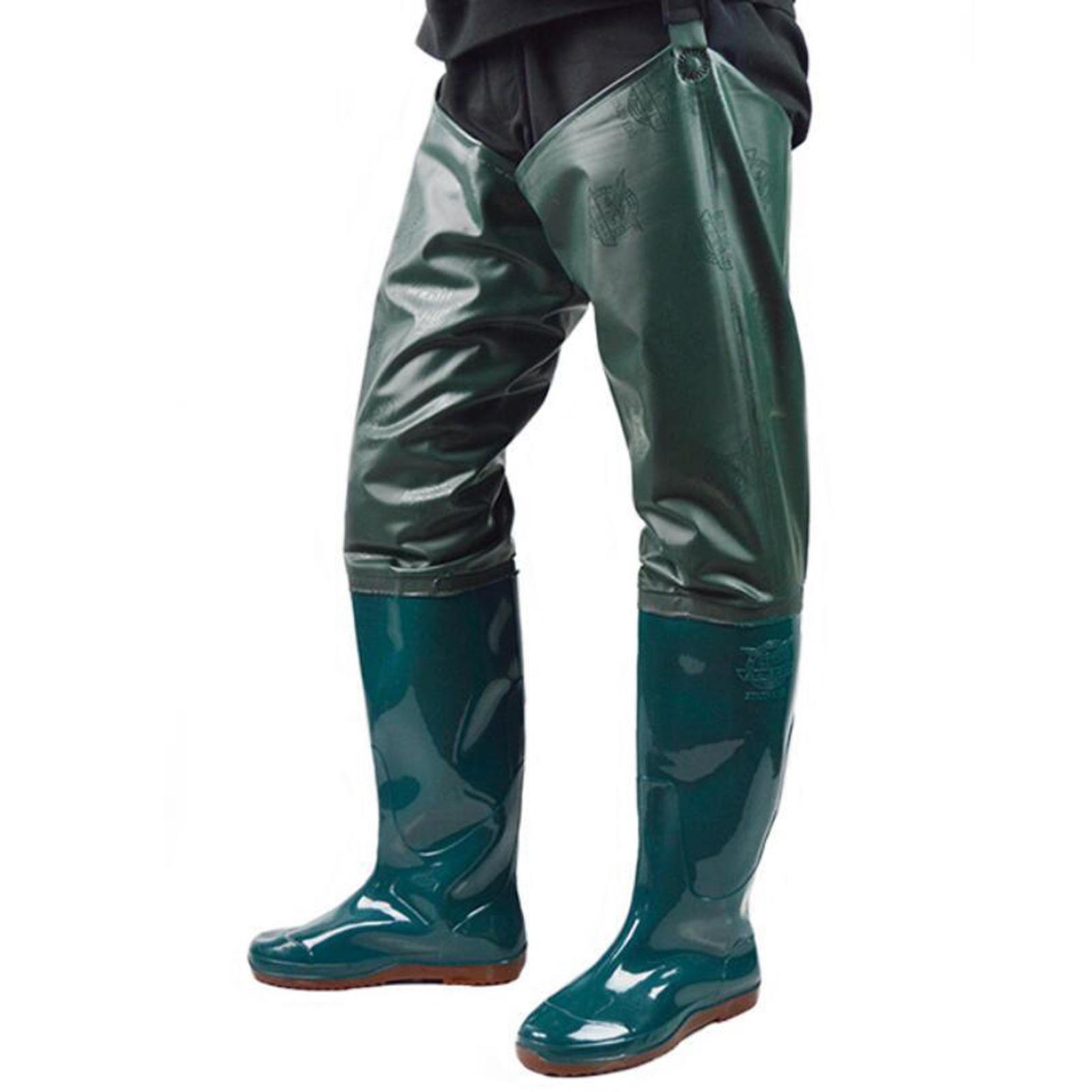 耐久性のあるブーツフット式釣り用ヒップウェーダー、PVCナイ - Fishing Waders のレビューと価格